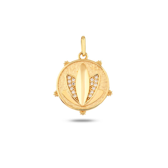 Taşlı Lotus Kolye Charm