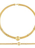 14 Ayar Altın Taş Detay Oval Set