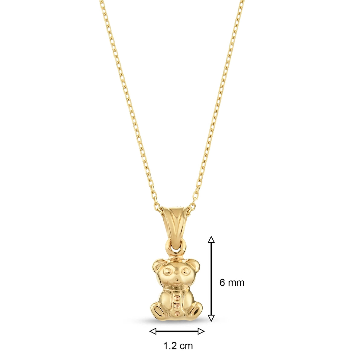 Altın minimal ayıcık kolye