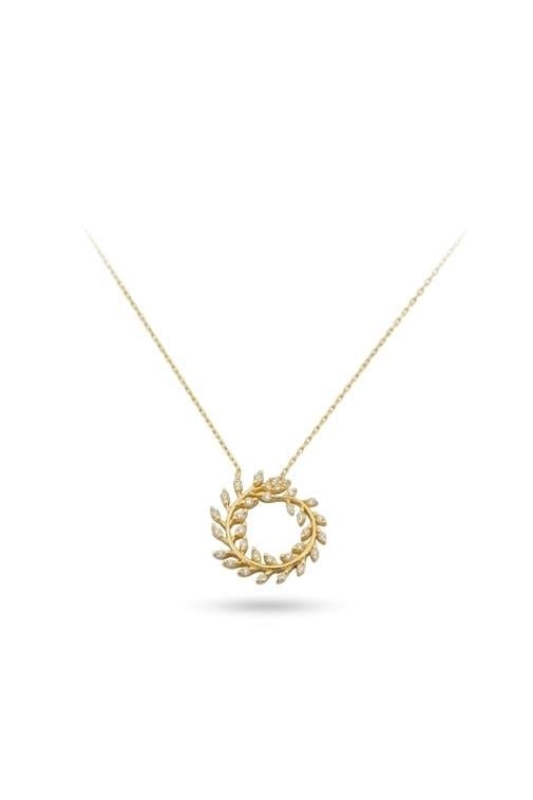 Altın Helen Taç Kolye, 2,05 gram ve özenli işçilikle Altın Kolye’in günlük ve özel kullanıma uygun bir Goldium modelidir.