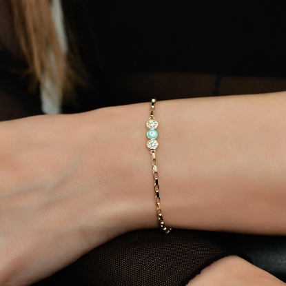 14 Ayar Altın Taşlı Mineli Bileklik, 2,45 gram tasarımıyla Altın Mineli Bileklik kategorisinde, Goldium imzasıyla modern bir görünüm sunar.