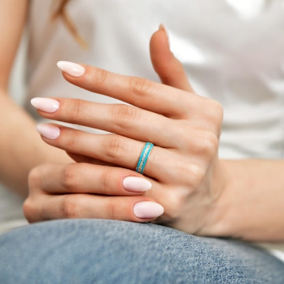 14 Ayar Altın Şık Mineli Taşlı Yüzük, 2,15 gram, Goldium ustalığı ve Altın Yüzük modeli ile uzun ömürlü kullanım sağlar.