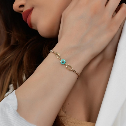 14 Ayar Altın Mineli Kuzey Yıldızı Bileklik, 3,87 gram tasarımıyla Altın Bileklik kategorisinde, Goldium imzasıyla modern bir görünüm sunar.