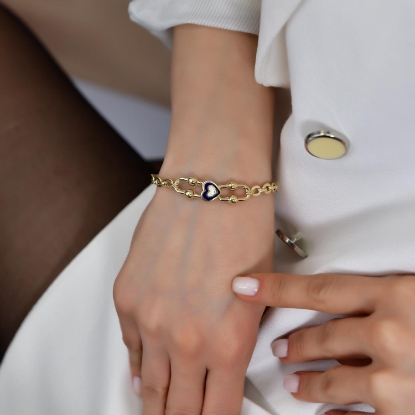 14 Ayar Altın Zincir Kalp Model Bileklik, 6,18 gram tasarımıyla Altın Bileklik kategorisinde, Goldium imzasıyla modern bir görünüm sunar.