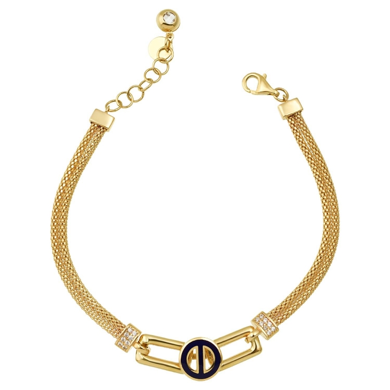 14 Ayar Altın Çift Zincirli Mineli Bileklik, 7,31 gram olup Altın Bileklik modellerinden biridir. Ağırlığı ve zarif tasarımıyla stilinizi tamamlar.