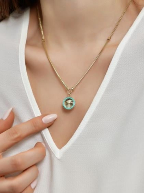 14 Ayar Altın Mineli Kalem İşçilikli Kolye, 7,33 gram, Goldium ustalığı ve Altın Kolye modeli ile uzun ömürlü kullanım sağlar.