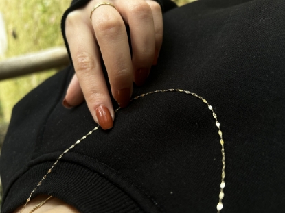 Kelebek zincir kolye, 1,03 gram, Goldium ustalığı ve Altın Kolye modeli ile uzun ömürlü kullanım sağlar.