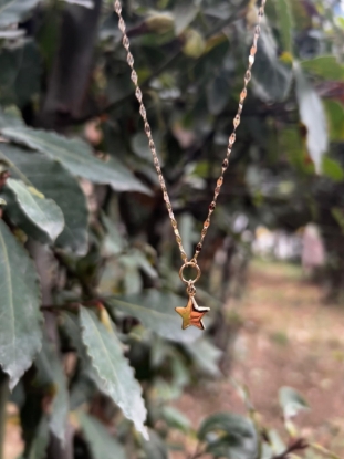 Altın Kelebek Zincirli Yıldız Figürlü Kolye, 1,72 gram ve özenli işçilikle Altın Kolye’in günlük ve özel kullanıma uygun bir Goldium modelidir.