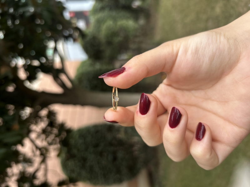 14 Ayar Altın Taşlı Kalpli Minimal Yüzük, 0,83 gram ve özenli işçilikle Altın Yüzük’in günlük ve özel kullanıma uygun bir Goldium modelidir.