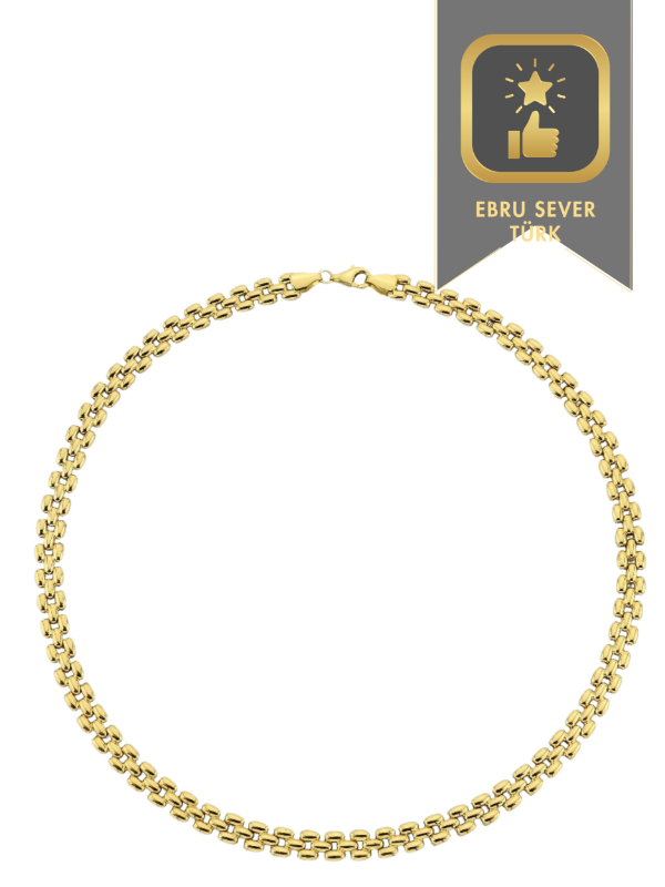 Chocker Kolye, 12,80 gram tasarımıyla Ebru Sever Türk'ün Favorileri kategorisinde, Goldium imzasıyla modern bir görünüm sunar.