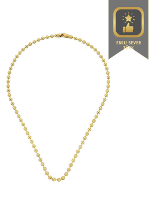 Altın Toplu Kolye, 13 gram tasarımıyla Altın Charm Kolye kategorisinde, Goldium imzasıyla modern bir görünüm sunar.