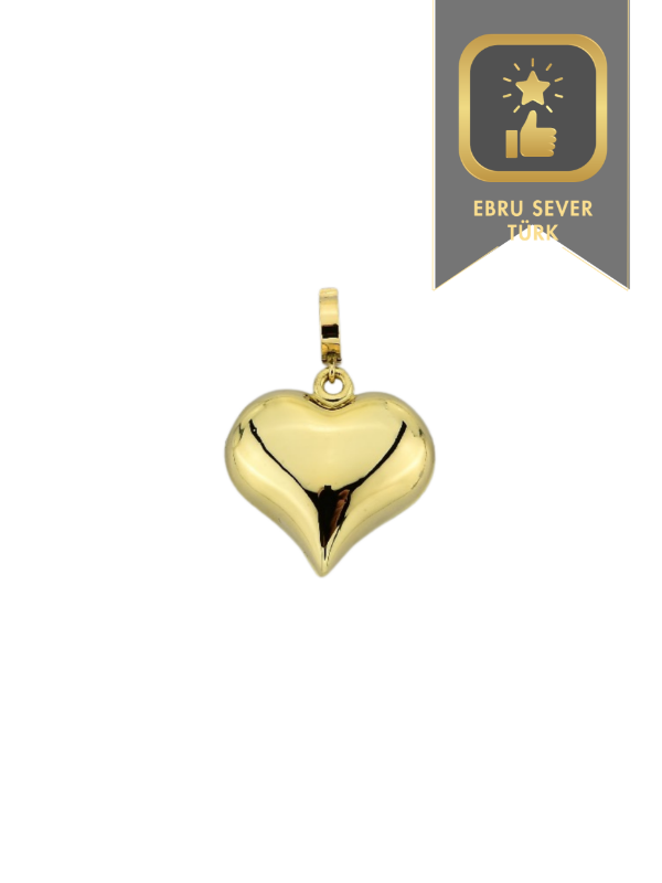 Kalp Charm, 2,62 gram, Goldium ustalığı ve Ebru Sever Türk'ün Favorileri modeli ile uzun ömürlü kullanım sağlar.