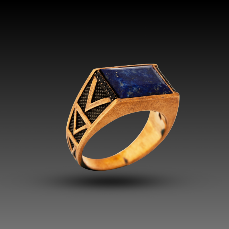 Erkek Altın Marron Yüzük, 8,04 gram, Goldium ustalığı ve Altın Erkek Yüzük modeli ile uzun ömürlü kullanım sağlar.