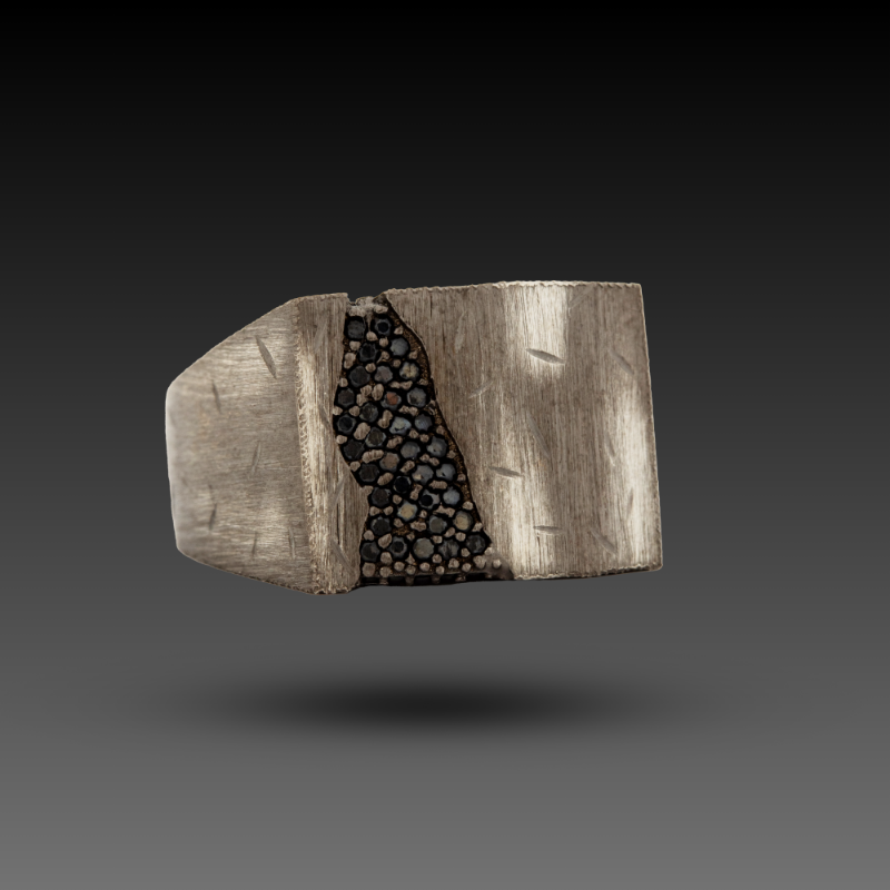 Erkek In Black Yüzük, 0 gram tasarımıyla Altın Erkek Yüzük kategorisinde, Goldium imzasıyla modern bir görünüm sunar.