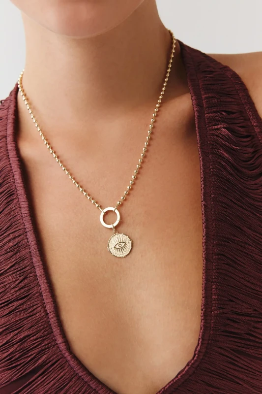 Göz Damga Charm Kolye resmi