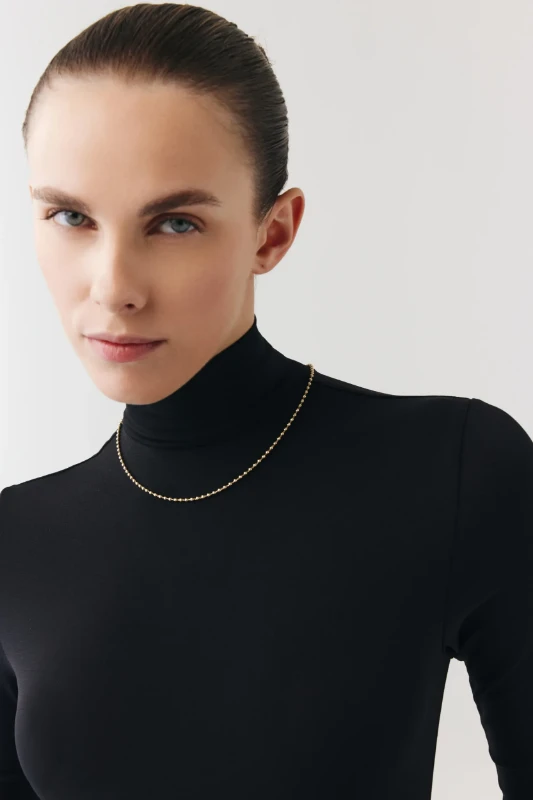 Top Zincir Sade Kolye resmi
