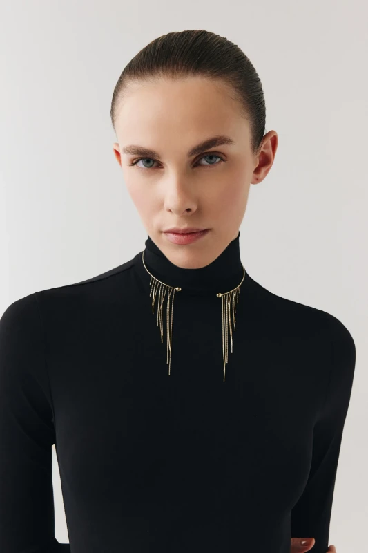 Işıltılı Zincir Diva Choker resmi