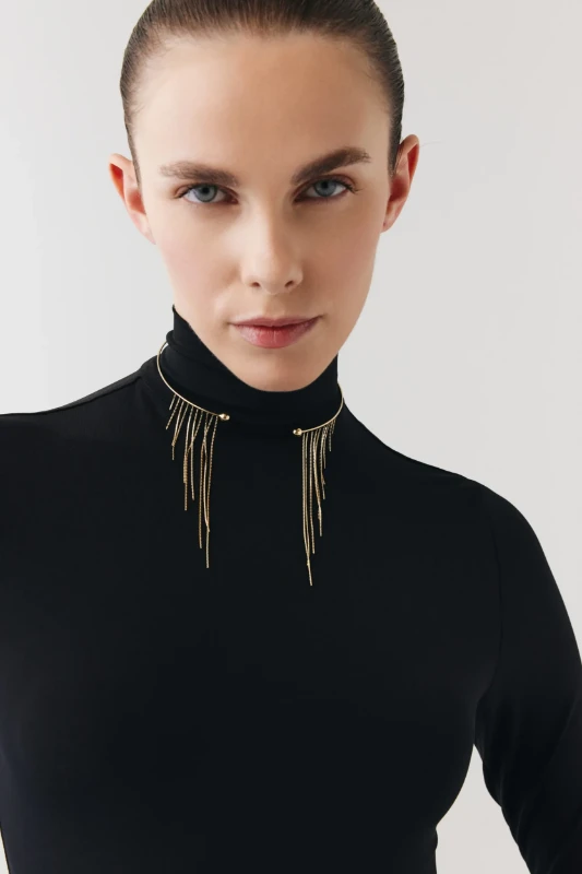 Işıltılı Zincir Diva Choker resmi