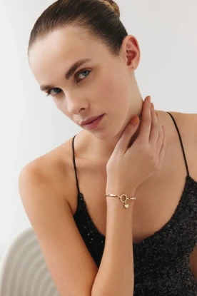 Bomb Kalp Charm Bileklik resmi