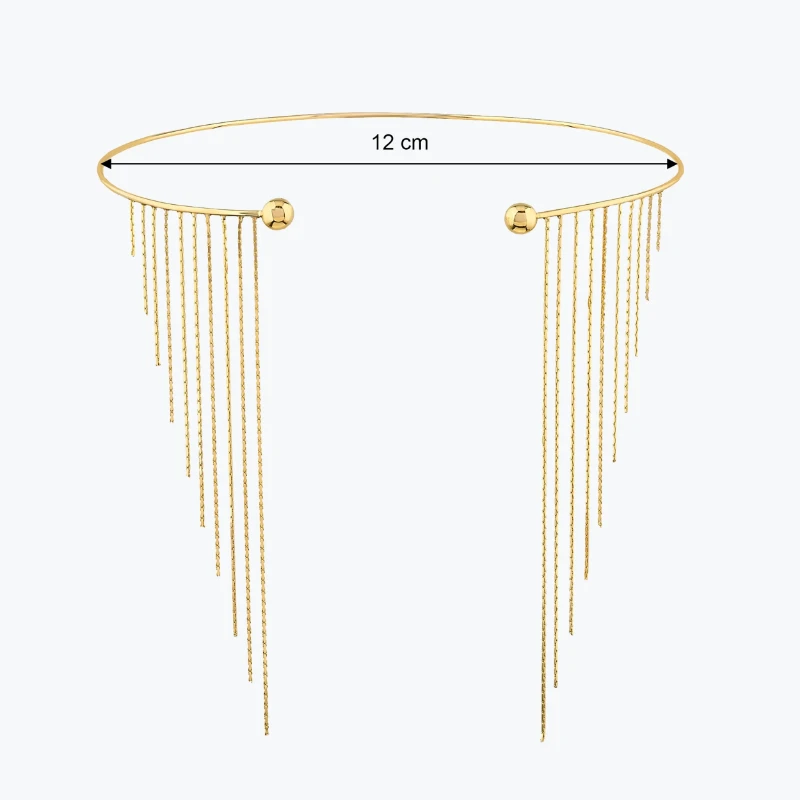 Işıltılı Zincir Diva Choker resmi