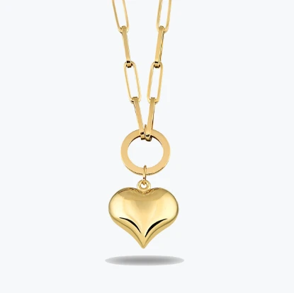 Bomb Kalp Charm Kolye resmi