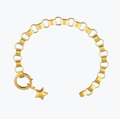 Rolex Zincir Yıldız Charm Bileklik resmi