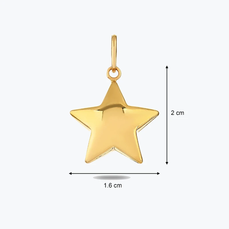 Bomb Yıldız Kolye Charm resmi