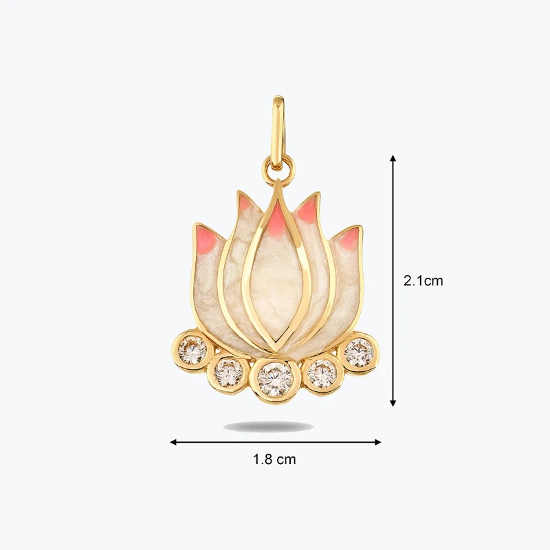 Pembe Lotus Koye Charm resmi
