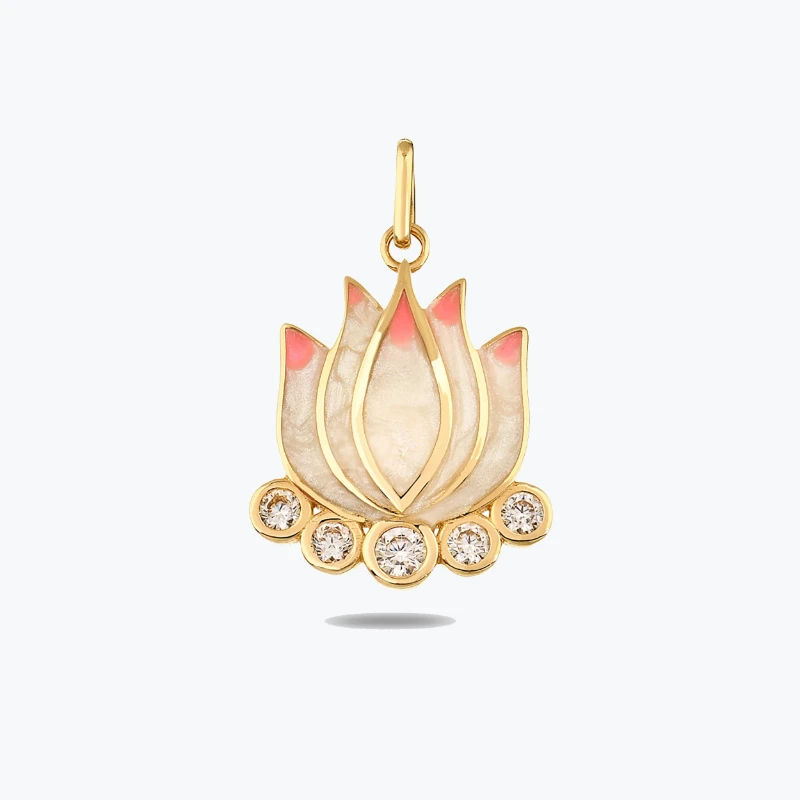 Pembe Lotus Koye Charm resmi