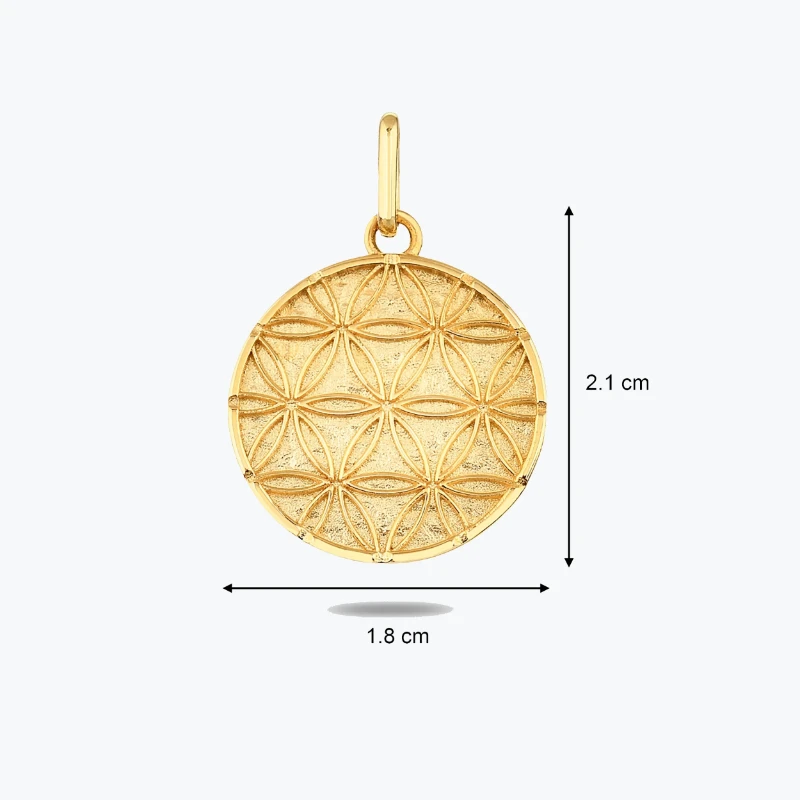 Yaşam Çiçeği Kolye Charm resmi