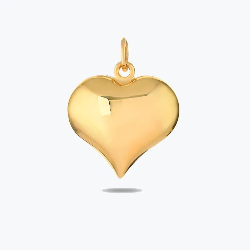 Altın Bomb Kalp Kolye Charm resmi