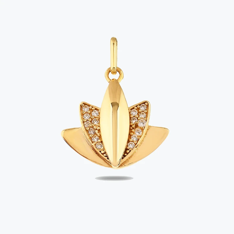 Taşlı Lotus Bileklik Charm resmi