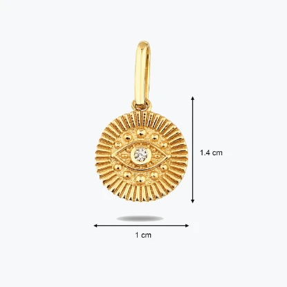Göz Damga Bileklik Charm resmi