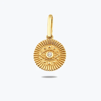 Göz Damga Kolye Charm resmi