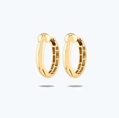 Altın Minimalist Küpe resmi