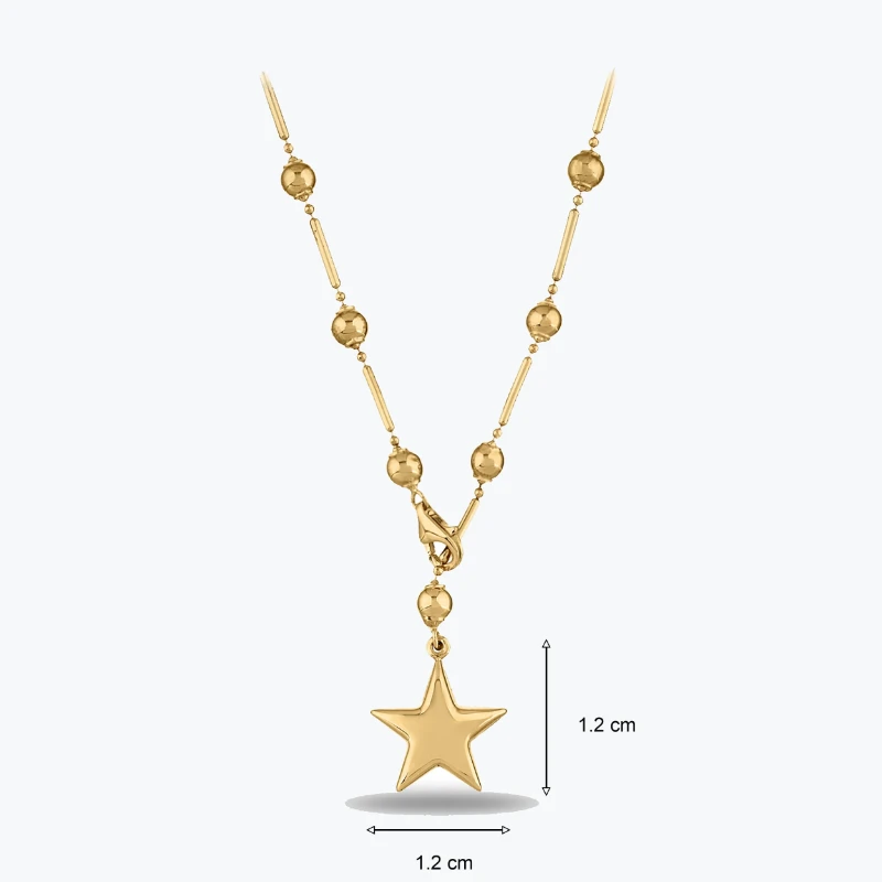 Yıldız Uç Top Kolye resmi