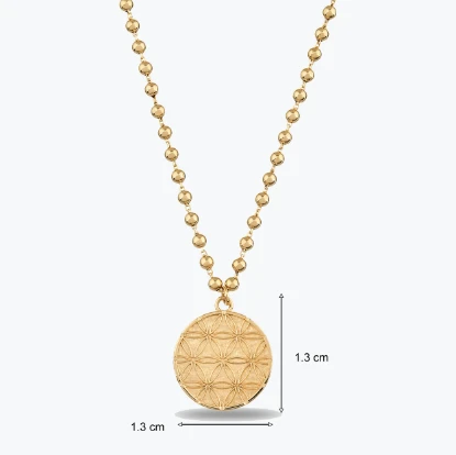 Top Zincir Yaşam Çiçeği Choker resmi