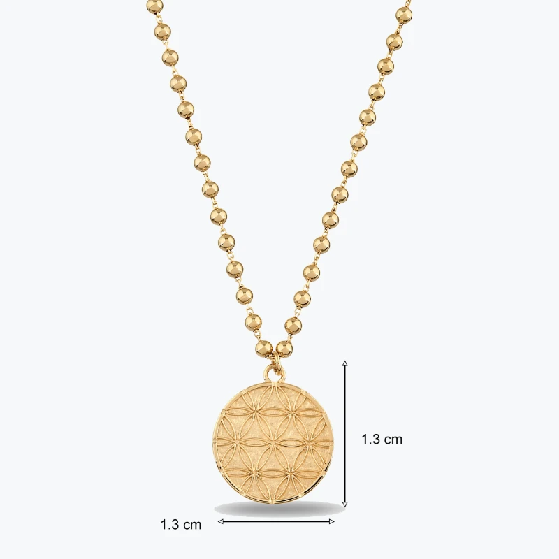 Top Zincir Yaşam Çiçeği Choker resmi