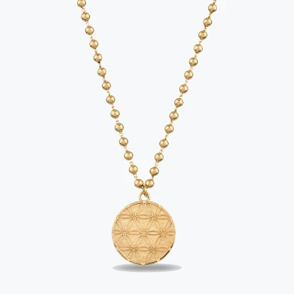 Top Zincir Yaşam Çiçeği Choker resmi