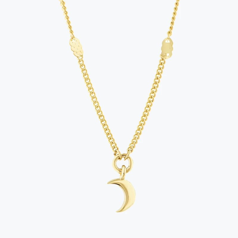 Aylı Aynalı Zincir Choker resmi