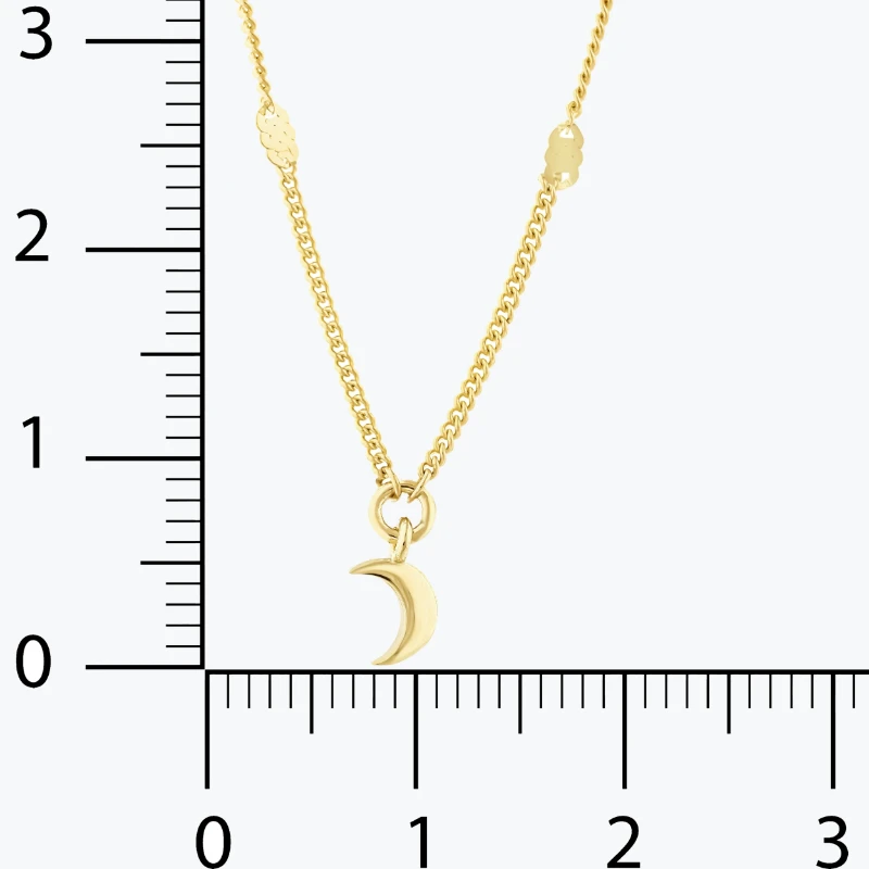 Aylı Aynalı Zincir Choker resmi