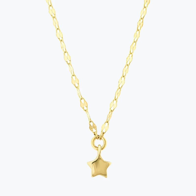 Yıldızlı Ezme Forse Zincir Choker resmi