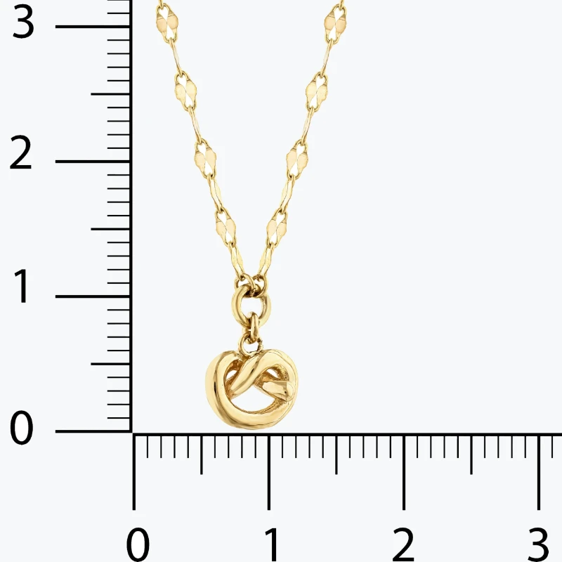 Düğümlü Ezme Forse Zincir Choker resmi
