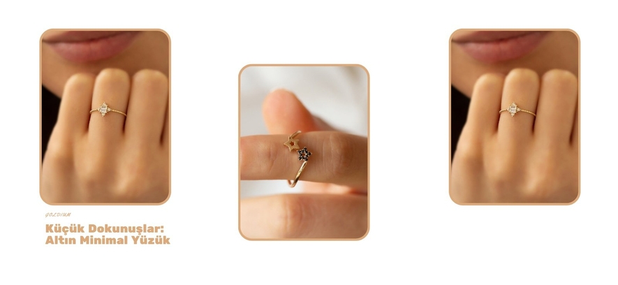 Küçük Dokunuşlar: Altın Minimal Yüzük