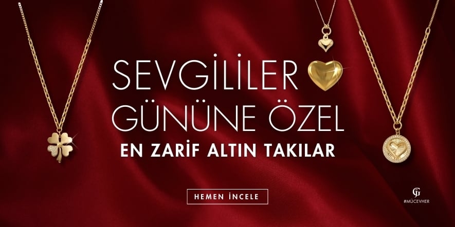 Sevgililer Gününe Özel En Zarif Altın Takılar